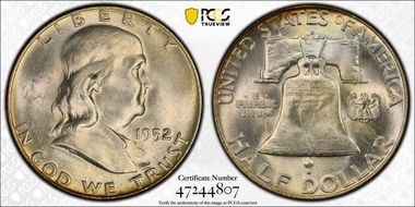 1952-D 50C FS-401 "Booger" Variety MS64FBL