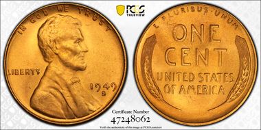 1949-S 1C MS67RD