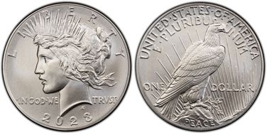 2023 $1 Peace Dollar First Strike MS70