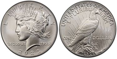 2023 $1 Peace Dollar First Strike MS70