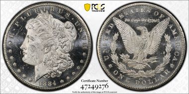 1884-CC $1 MS64DMPL