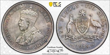 1918-M Florin MS63