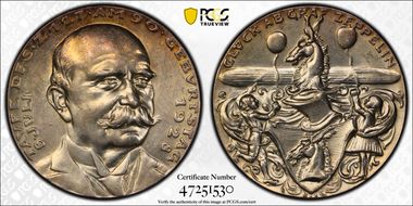 1928 Medal  Kai-478 Kienast-408 Matte Ag SP62