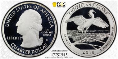2018-S 25C Cumberland Island NP PR69DCAM