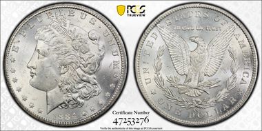 1884-CC $1 MS62