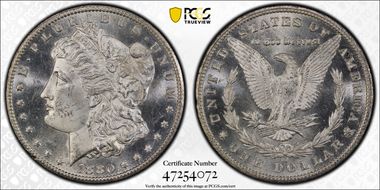 1880-CC $1 8/High 7 MS64