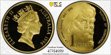 1996 $1 Parkes PR69DCAM