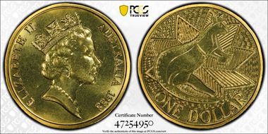 1988 $1 Aboriginal Art MS67