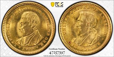 1904 G$1 Lewis and Clark MS65