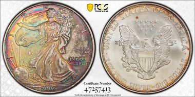 2006 $1 Silver Eagle MS67