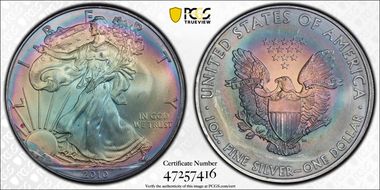 2010 $1 Silver Eagle MS66