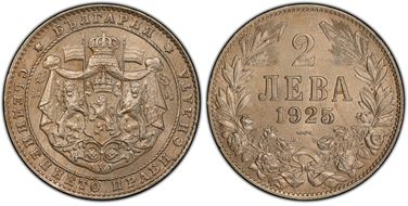 1925 2 Leva KM-38 Poissy MS63