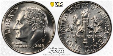 2019-P 10C MS68FB