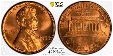 1959 1C DDO FS-101 MS66RD