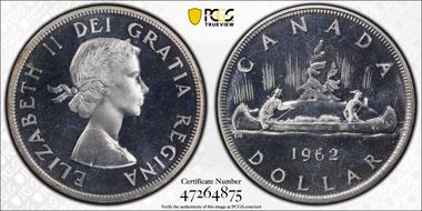 1962 S$1 PL67CAM