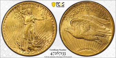 1915-S $20 AU58