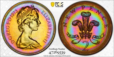 1973 2p S-C1 New Pence PR65BN