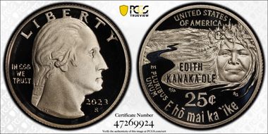 2023-S 25C Edith Kanaka'ole PR69DCAM