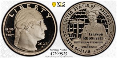2023-S 25C Eleanor Roosevelt PR69DCAM