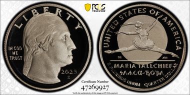 2023-S 25C Maria Tallchief PR70DCAM
