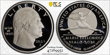 2023-S 25C Maria Tallchief PR70DCAM