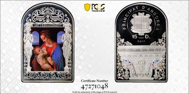 2011 15 Din Madonna Litta Leonardo da Vinci PR69DCAM