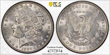 1888 $1 MS62