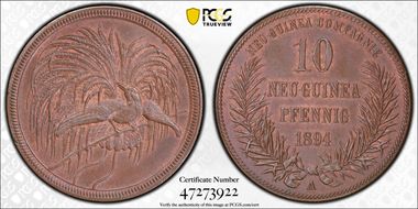 1894-A 10 Pfg J-703 MS64+ BN