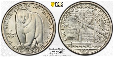 1936-S 50C Bay Bridge MS64