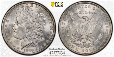 1890 $1 MS62