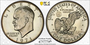 1971-S $1 Silver PR68DCAM