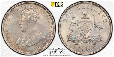 1916-M Shil KM-26  Ag MS63