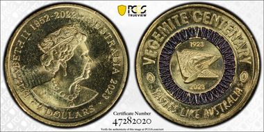 2023 $2 Vegemite Centenary Colorized Tastes Like Australia MS63