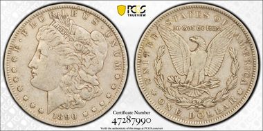 1890-O $1 VF30