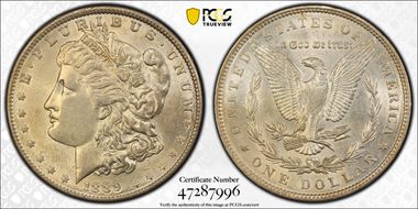 1889 $1 AU58