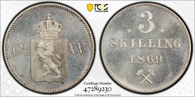 1869 3 Sk KM-330.2 MS65
