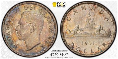 1951 S$1 SWL MS62