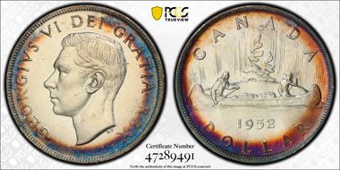 1952 S$1 FWL MS62