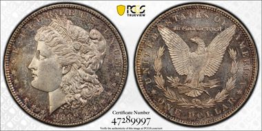 1889 $1 MS63PL