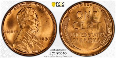 1937 1C MS64RD