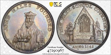 nd(1799) Tk 1/2D DH-304 Warwickshire, Nickson's Ag Plain Edge MS62