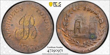 1797 Tk 1/2D DH-1c Aberdeenshire MS63BN