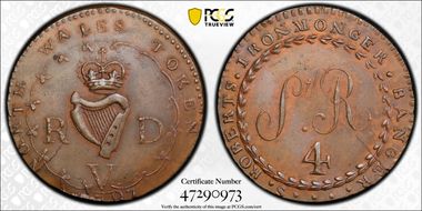 1797 Tk 1/2D DH-1 Carnarvonshire, Bangor MS62BN