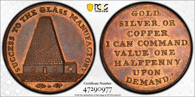 (c.1790) Tk 1/2D DH-98 Somersetshire, Bristol MS64RB