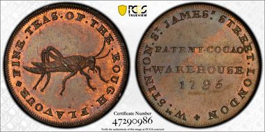 1795 Tk 1/2D DH-904a Middlesex, Stinton's MS64RB