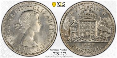 1957(m) Florin PR65