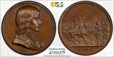 "1798" Medal Julius-626 Bronzed Cu Proue SP63
