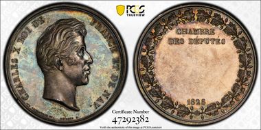 1828 Medal Chamber of Deputies Ag SP62