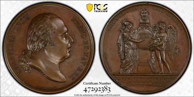 1820 Medal Wurzbach-5639 Bronzed AE SP64