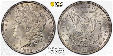 1889 $1 MS64